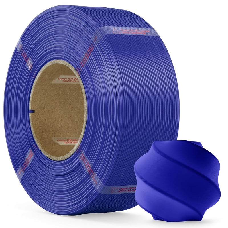 MarsWork PLA Filament 1.75mm PLA 3D Printer Filament(Refill),1kg Refill for Reusable Spools(2.2lbs),Premium Quality 3D Printing Filament for Bambu lab 3D Printers,Dark Blue - Image 1